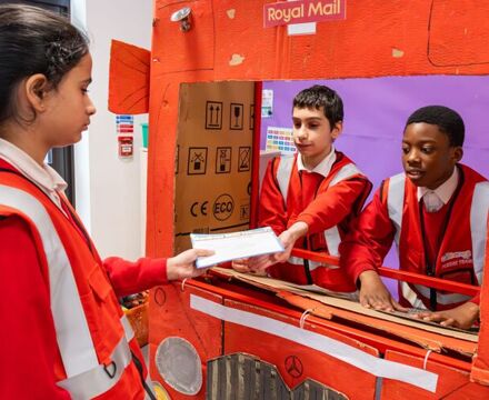 Students in learning environment